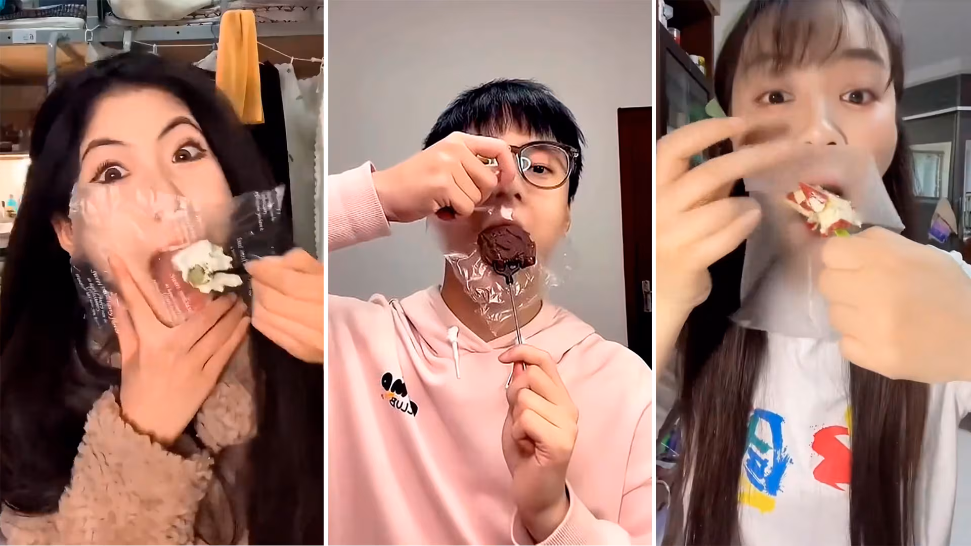 Comer con un plástico en la boca: la última propuesta en redes sociales que fomenta los trastornos de la conducta alimentaria